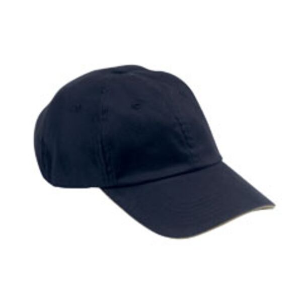 6-Panel Unstructured Cap with Sandwich Bill Thumbnail