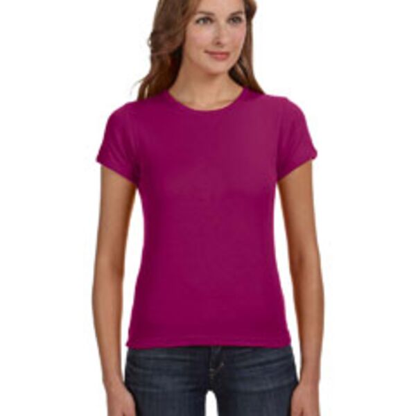 Ladies' 1x1 Baby Rib Scoop T-Shirt Thumbnail