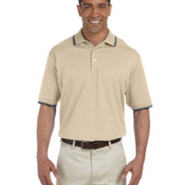 Men's Tipped Perfect Pima Interlock Polo Thumbnail