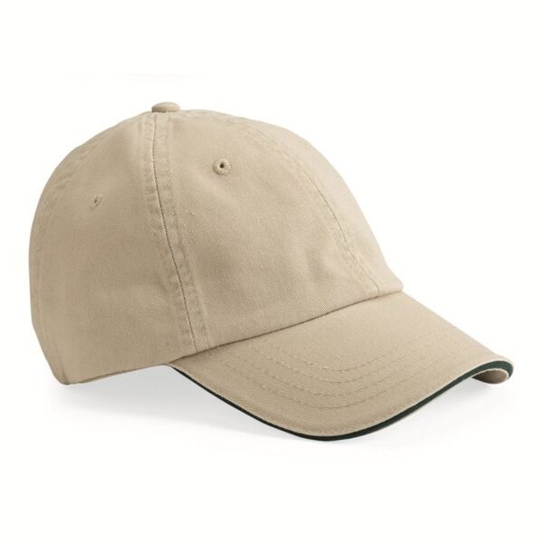 USA-Made Unstructured Twill Cap with Sandwich Visor Thumbnail