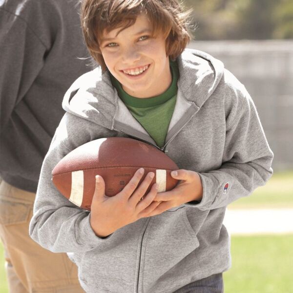 Double Dry Eco Youth Full-Zip Hooded Sweatshirt Thumbnail