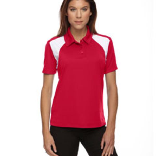 Ladies' Eperformance™ Colorblock Textured Polo Thumbnail