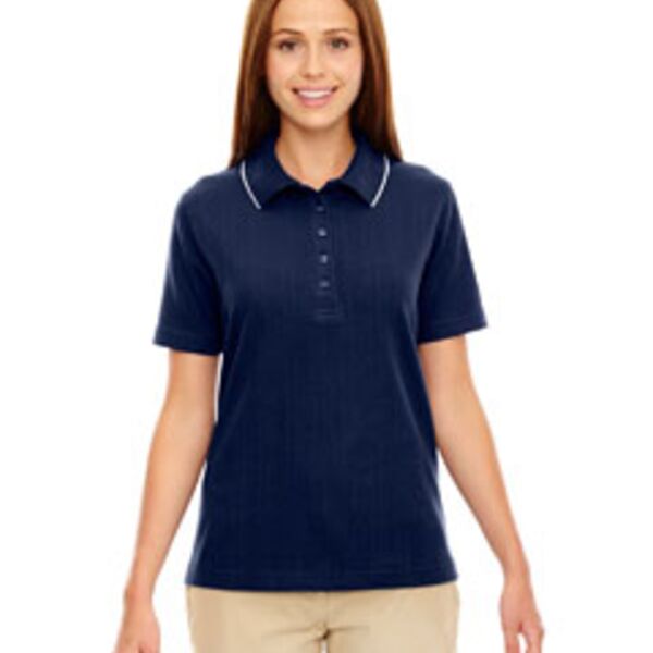 Ladies' Edry® Needle-Out Interlock Polo Thumbnail