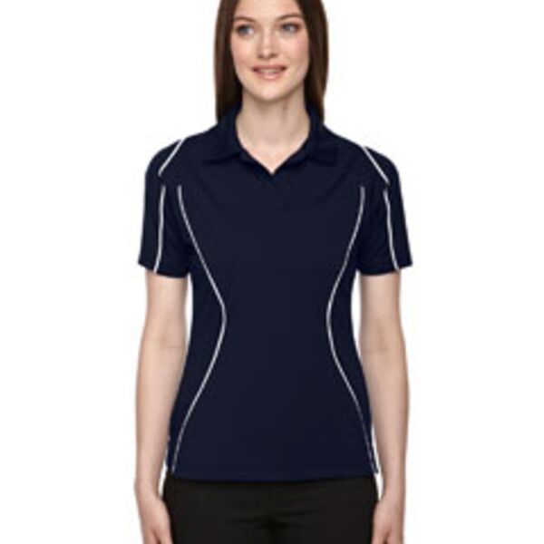 Ladies' Eperformance™ Velocity Snag Protection Colorblock Polo with Piping Thumbnail