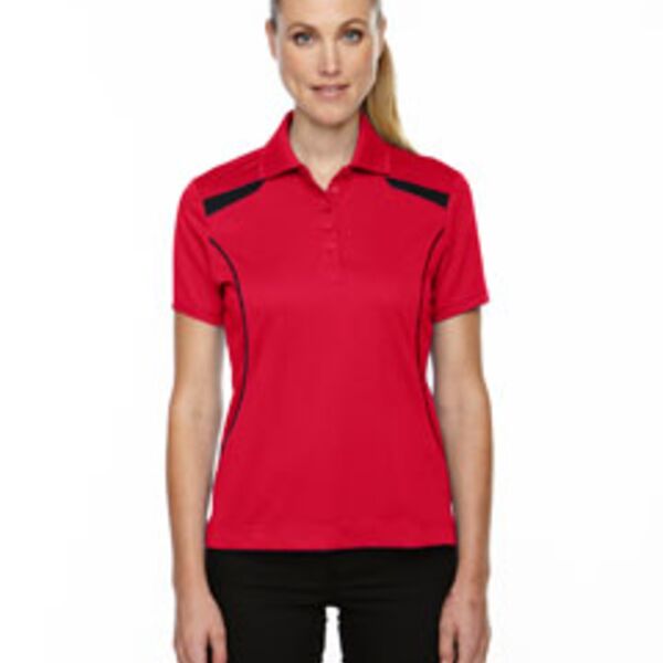 Ladies' Eperformance™' Tempo Recycled Polyester Performance Textured Polo Thumbnail