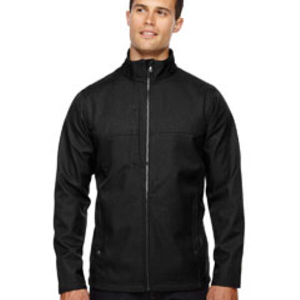 Men's City Textured Three-Layer Fleece Bonded Soft Shell Jacket Thumbnail