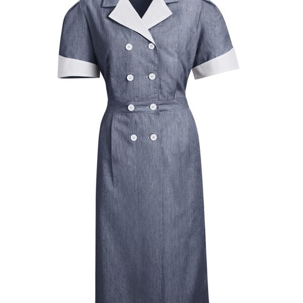 Women's Double-Breasted Lapel Dress Thumbnail