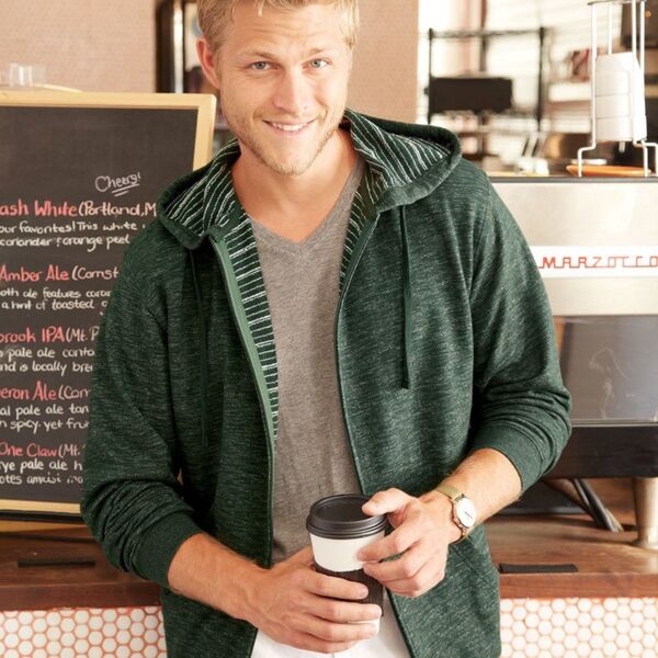 Baja Stripe French Terry Full-Zip Hooded Sweatshirt Thumbnail