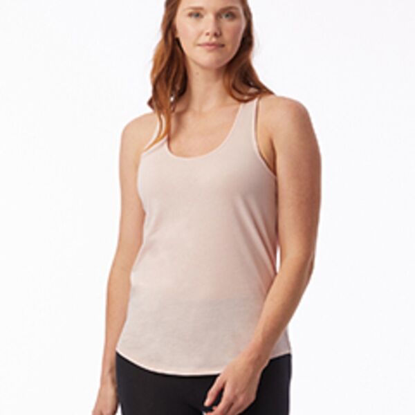 Ladies' Shirttail Satin Jersey Tank Thumbnail