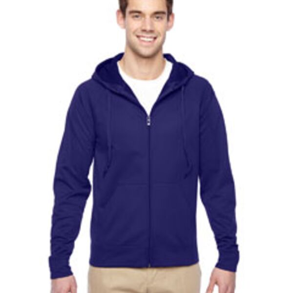 Adult 6 oz. DRI-POWER® SPORT Full-Zip Hooded Sweatshirt Thumbnail