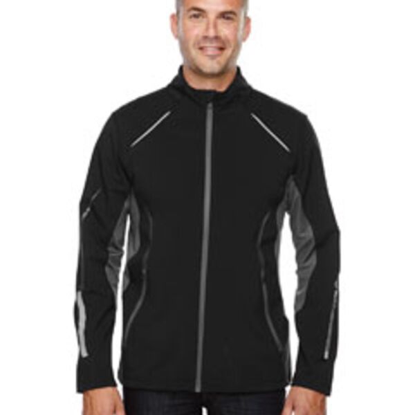 Men's Pursuit Three-Layer Light Bonded Hybrid Soft Shell Jacket with Laser Perforation Thumbnail