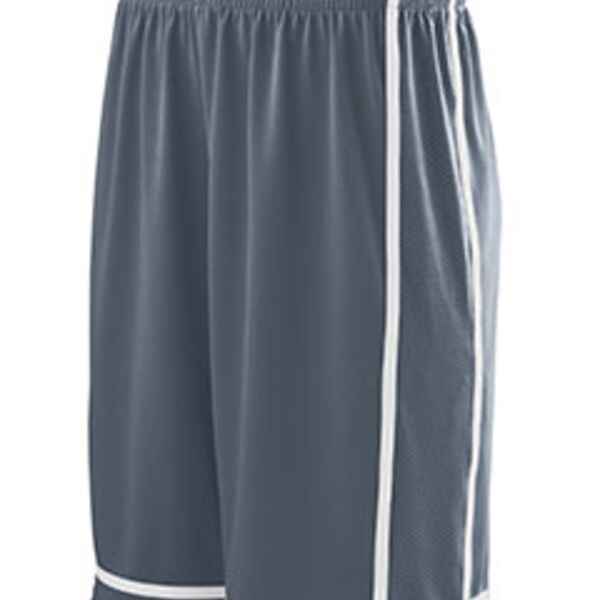 Youth Wicking Polyester Shorts with Mesh Inserts Thumbnail