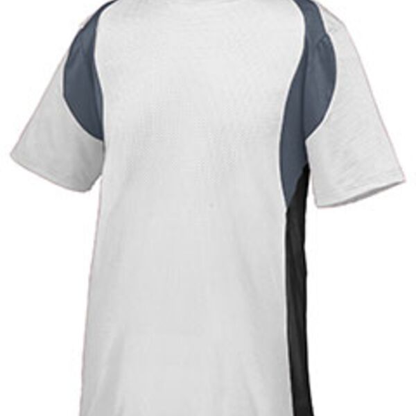Youth Wicking Poly/Span Short-Sleeve Jersey with Contrast Inserts Thumbnail
