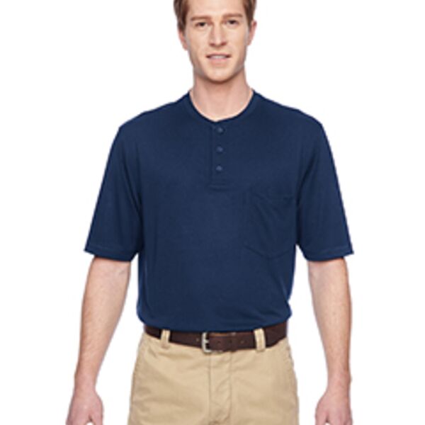 Adult Short-Sleeve Performance Henley Thumbnail