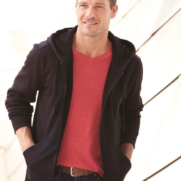 Poly Hooded Full-Zip Sweatshirt Thumbnail