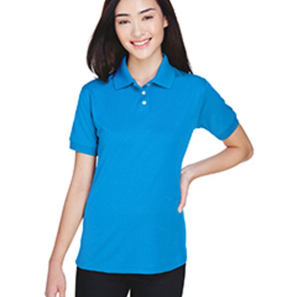 Ladies' Platinum Performance Piqué Polo with TempControl Technology Thumbnail
