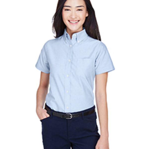 Ladies' Classic Wrinkle-Resistant Short-Sleeve Oxford Thumbnail