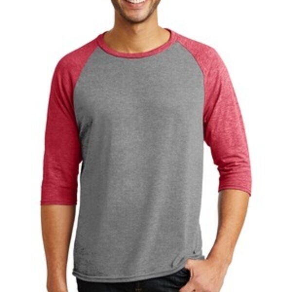 Tri Blend 3/4 Sleeve Raglan Tee Thumbnail