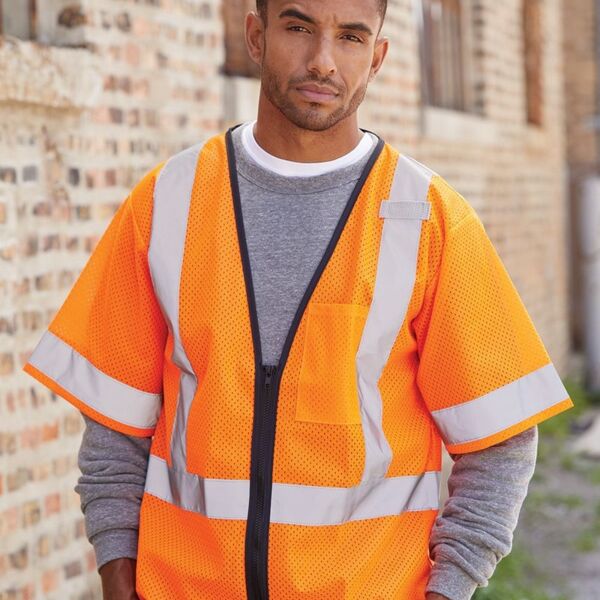 Economy Single Pocket Zipper Vest Thumbnail