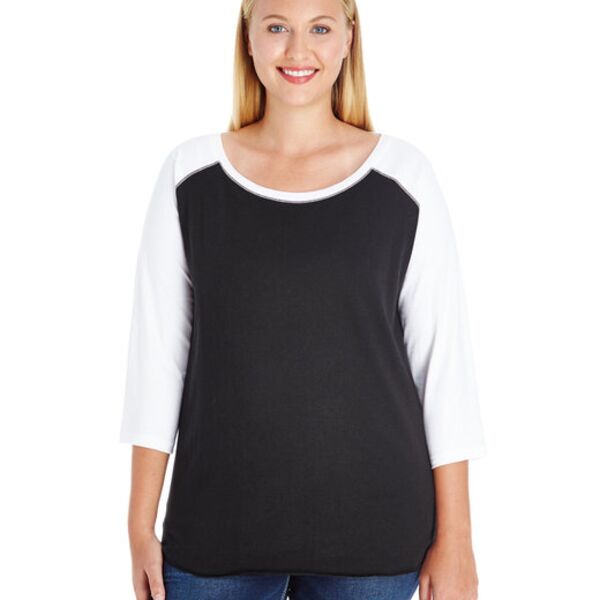 Ladies' Curvy Baseball T-Shirt Thumbnail