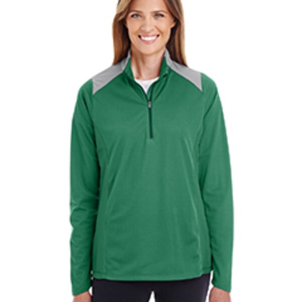 Ladies' Command Colorblock Snag Protection Quarter-Zip Thumbnail