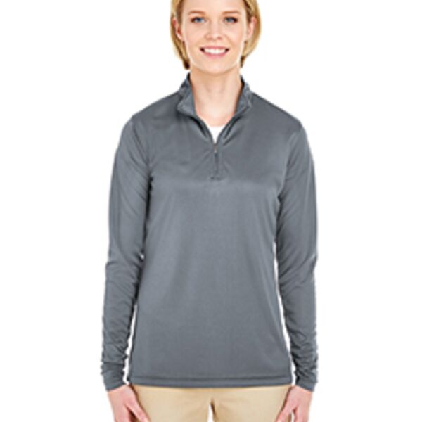 Ladies' Cool & Dry Sport Performance Interlock Quarter-Zip Pullover Thumbnail