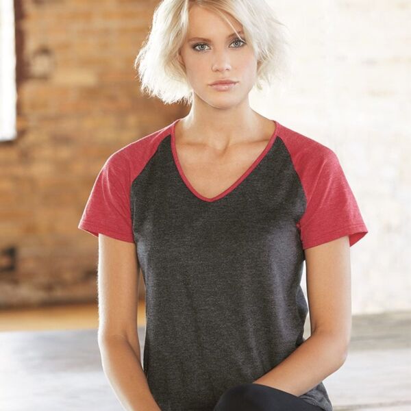 Women’s Triblend Colorblocked Raglan T-Shirt Thumbnail