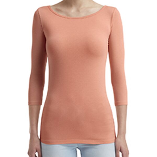 Ladies' Stretch 3/4 Sleeve T-Shirt Thumbnail