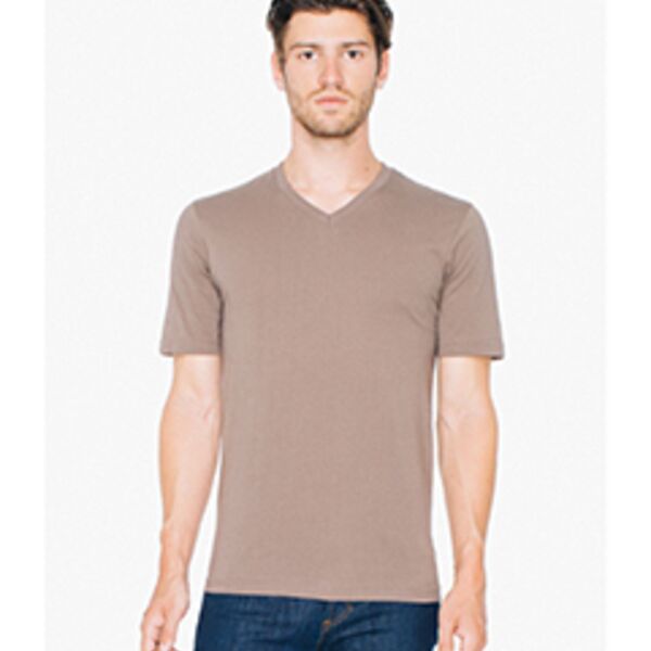 Unisex Organic Fine Jersey Short-Sleeve Classic V-Neck Thumbnail