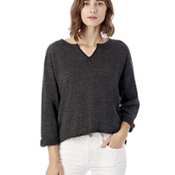 Ladies' Champ Remix Eco Fleece V-Notch Sweatshirt Thumbnail