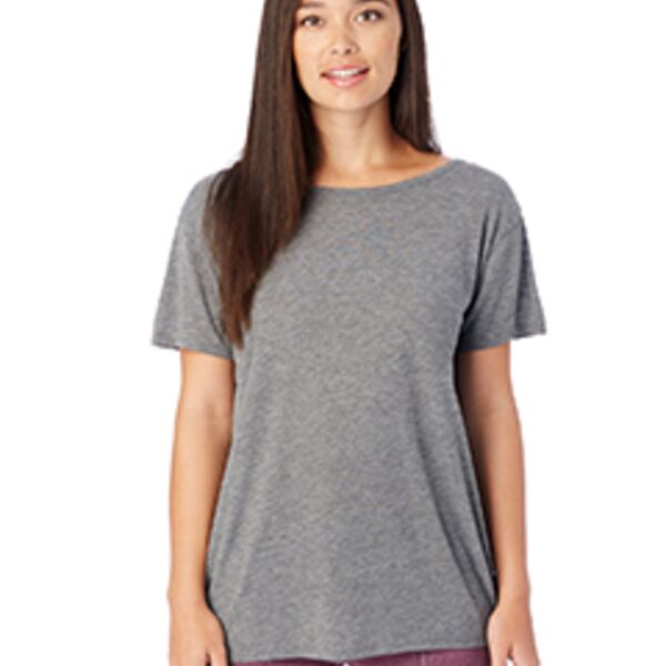 Ladies' Cross-Back Slinky-Jersey T-Shirt Thumbnail