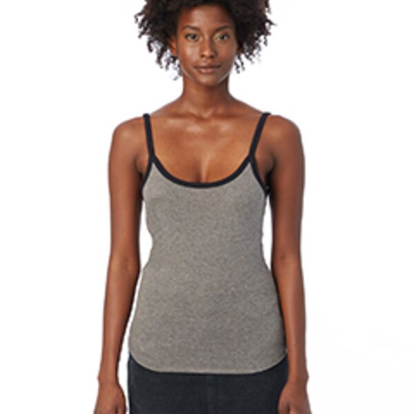Ladies' Ringer Vintage Jersey Cami Tank Top Thumbnail