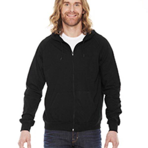 Unisex Fine Jersey Zip Hoodie Thumbnail