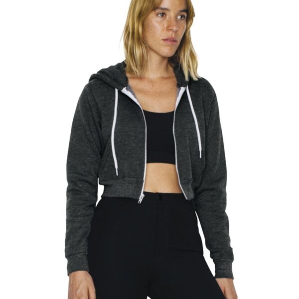 Women's Flex Fleece Crop Zip Hoodie Thumbnail