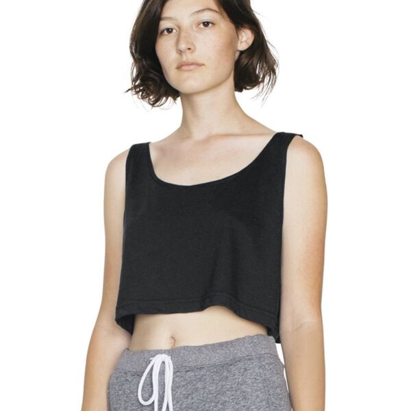Women's Poly/Cotton Loose Crop Tank Top Thumbnail