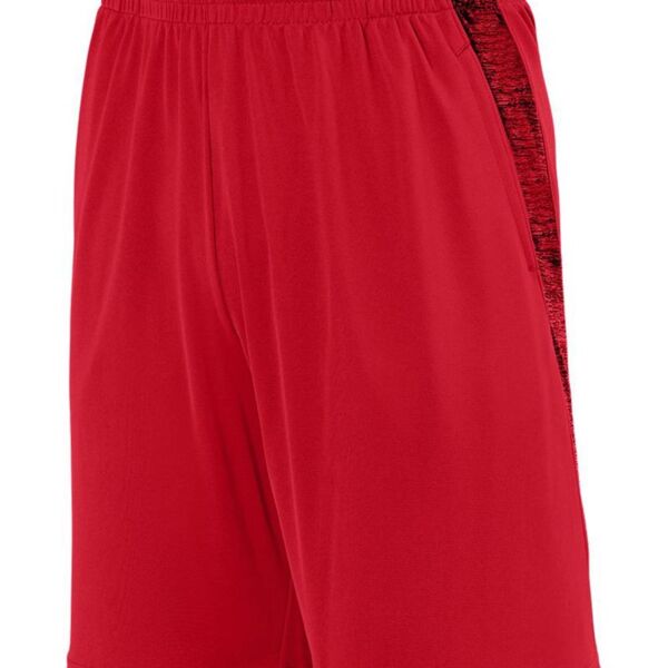 Youth Intensify Black Heather Training Shorts Thumbnail