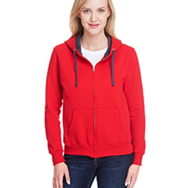 Ladies' 7.2 oz. Sofspun® Full-Zip Hooded Sweatshirt Thumbnail