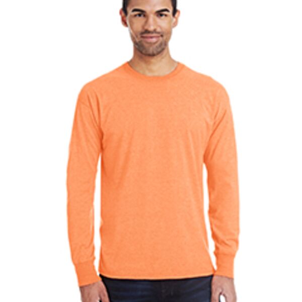 Men's 4.5 oz., 60/40 Ringspun Cotton/Polyester X-Temp® Long-Sleeve T-Shirt Thumbnail