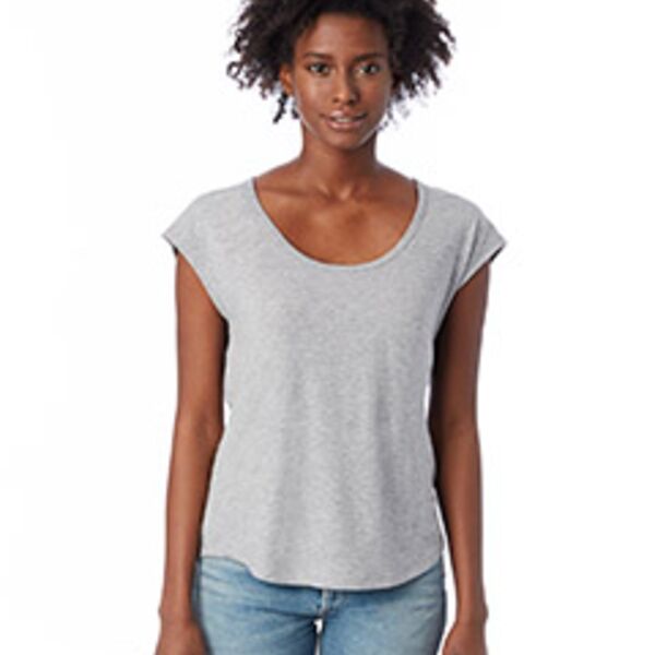 Ladies' Melrose Organic Pima Cotton Scoop T-Shirt Thumbnail