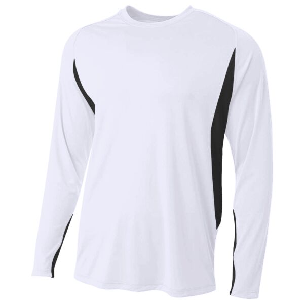 Men's Long Sleeve Color Block T-Shirt Thumbnail