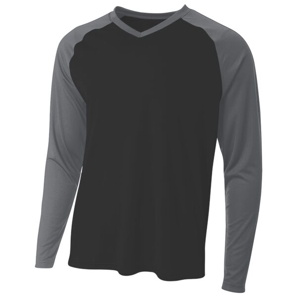 Men's Long Sleeve Strike Raglan T-Shirt Thumbnail