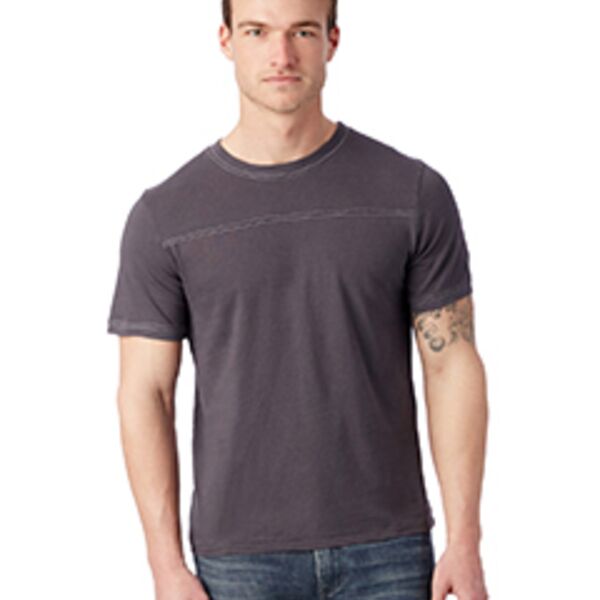 Men's Heavy Wash Football T-Shirt Thumbnail