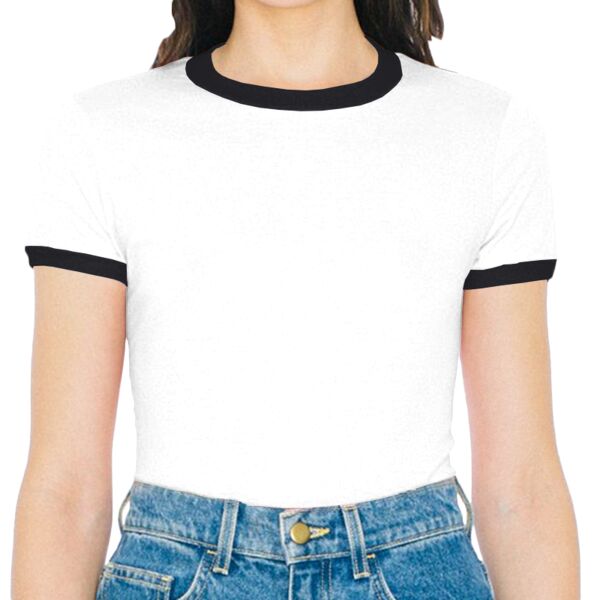 Ladies' Poly-Cotton Ringer T-Shirt Thumbnail