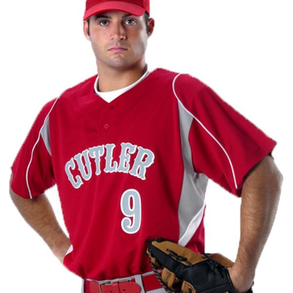 Two Button Henley Baseball Jersey Thumbnail