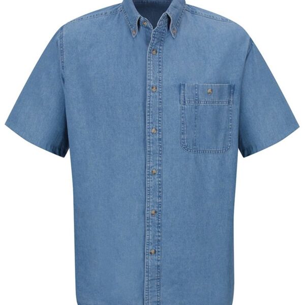 Short Sleeve Denim Shirt Thumbnail