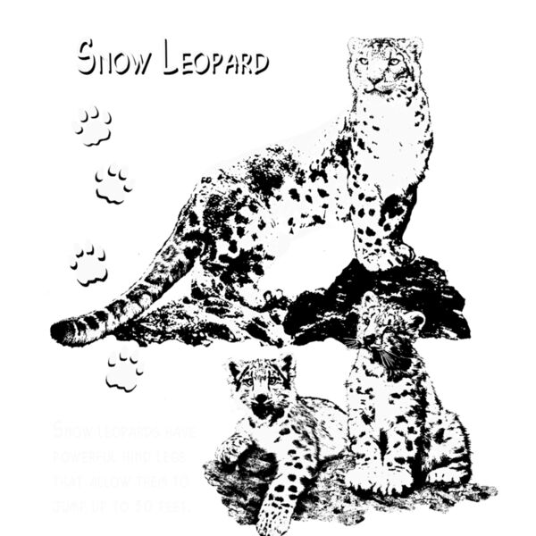 Snow leopard art glow Thumbnail