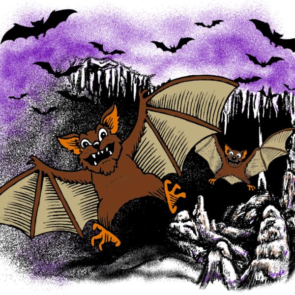 C38 bat cartoon GO BATTY  Thumbnail