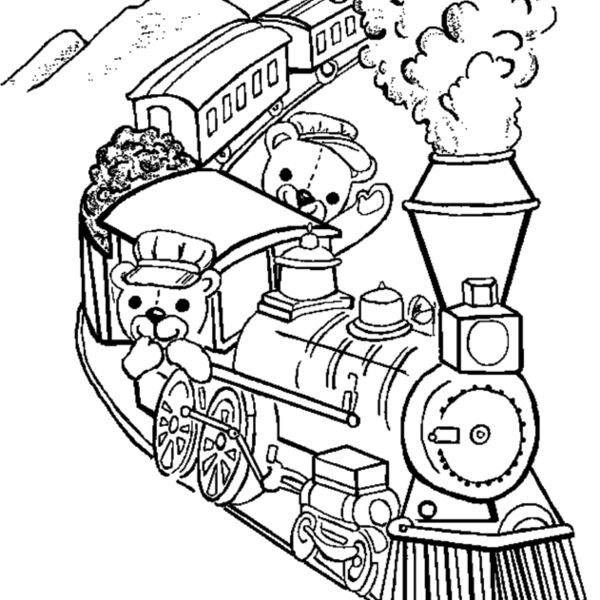 MM 9 engineer bear coloring Thumbnail