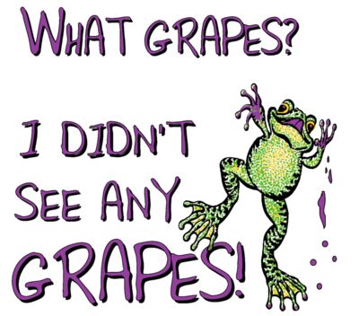 410 what grapes  frogs