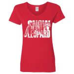 Ladies' Heavy Cotton™ V-Neck T-Shirt Thumbnail